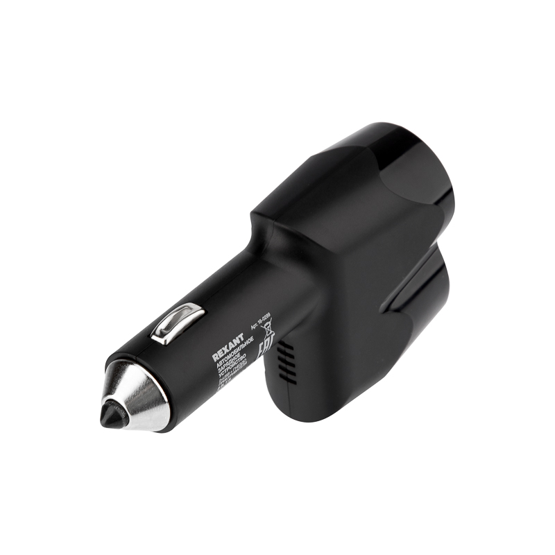 Автозарядка в прикуриватель АЗУ 2хUSB 5В, 1000мА, гнездо прикуривателя 12-24В REXANT — фото