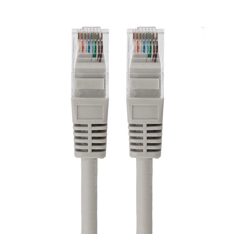 Шнур коммутационный патч-корд U/UTP RJ45-RJ45, CAT 5e, LSZH серый, 1,5м REXANT — фото