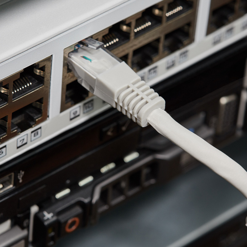 Шнур коммутационный патч-корд U/UTP RJ45-RJ45, CAT 5e, LSZH серый, 2м REXANT — фото