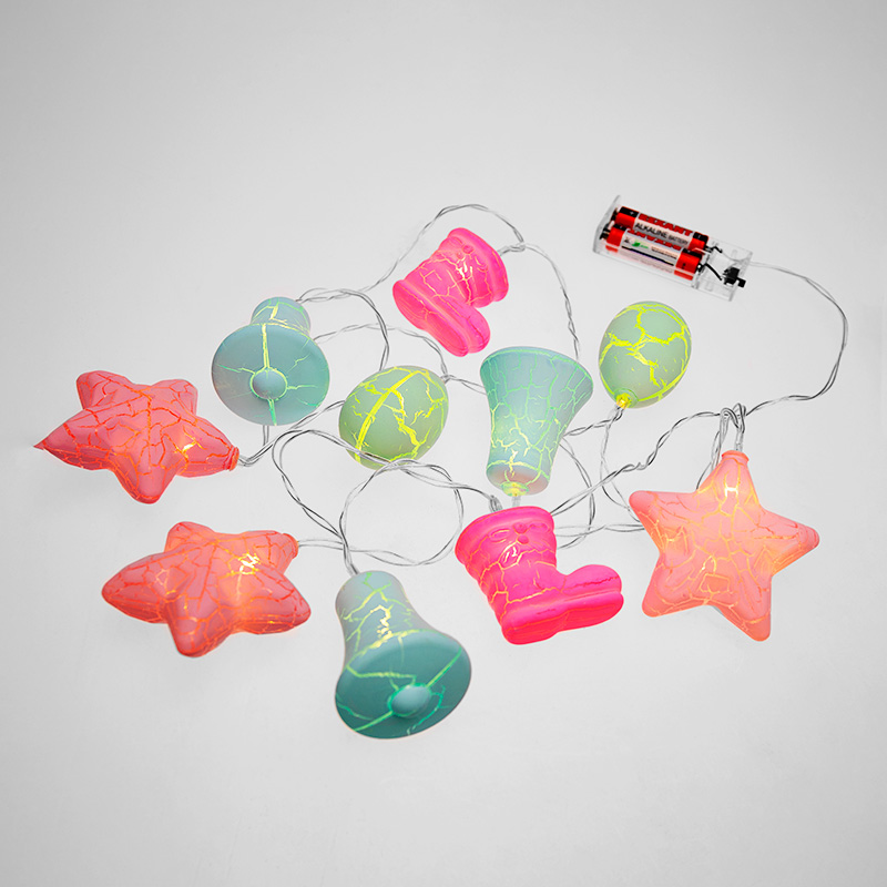 Гирлянда светодиодная Новый год 1,5 м, прозрачный ПВХ, 10 LED, теплый белый, питание 2 х АА (батарейки не в комплекте) — фото