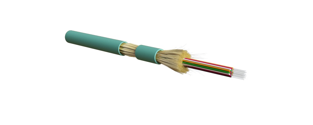 Hyperline FO-DT-IN-503-24-LSZH-AQ Кабель волоконно-оптический 50/125 (OM3) многомодовый, 24 волокна, плотное буферное покрытие (tight buffer), для внутренней прокладки, LSZH, нг(А)-HF, -40°C - +70°C, голубой (aqua)