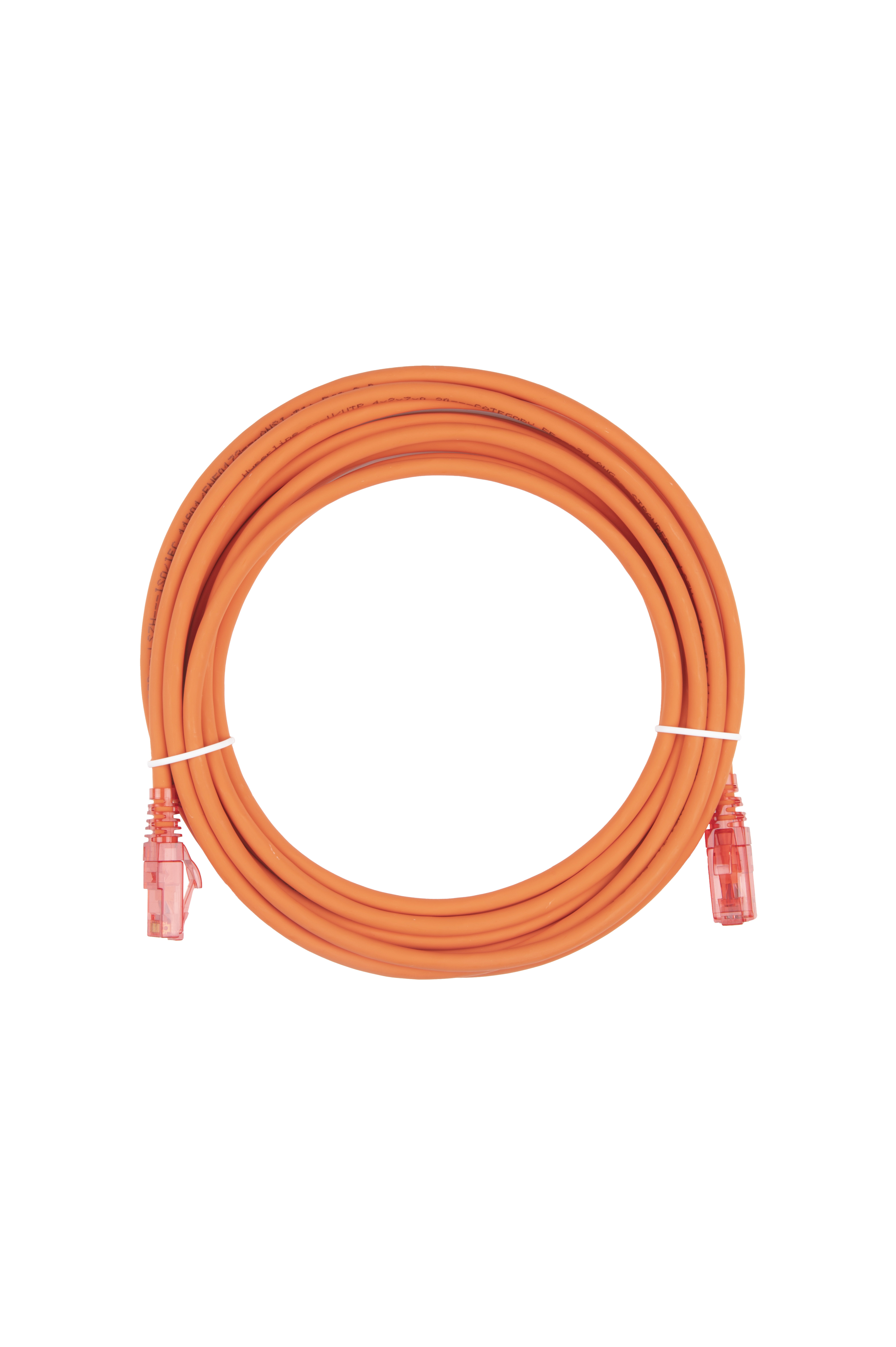 Hyperline PC-LPM-UTP-RJ45-RJ45-C5e-5M-LSZH-OR Патч-корд RJ-45/RJ-45, неэкранированный U/UTP, категория 5e (100% Fluke Component Tested), 24AWG, LSZH, 5 м, оранжевый — фото