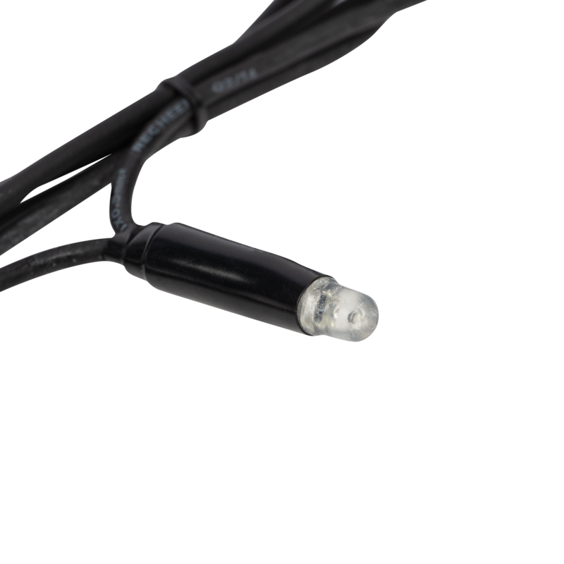 Гирлянда Нить управляемая 20м 240 LED МУЛЬТИКОЛОР черный каучук IP67 свечение с динамикой 230В нужен контроллер 217-204 NEON-NIGHT — фото