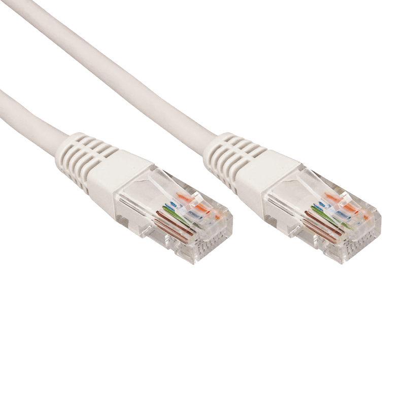 Шнур коммутационный патч-корд U/UTP RJ45-RJ45 CAT 5e, PVC, серый, 0,5м REXANT