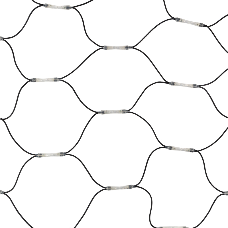 Гирлянда светодиодная Сеть 2x1,5м 288 LED МУЛЬТИ черный каучук IP67 постоянное свечение 230В блок в комплекте NEON-NIGHT — фото