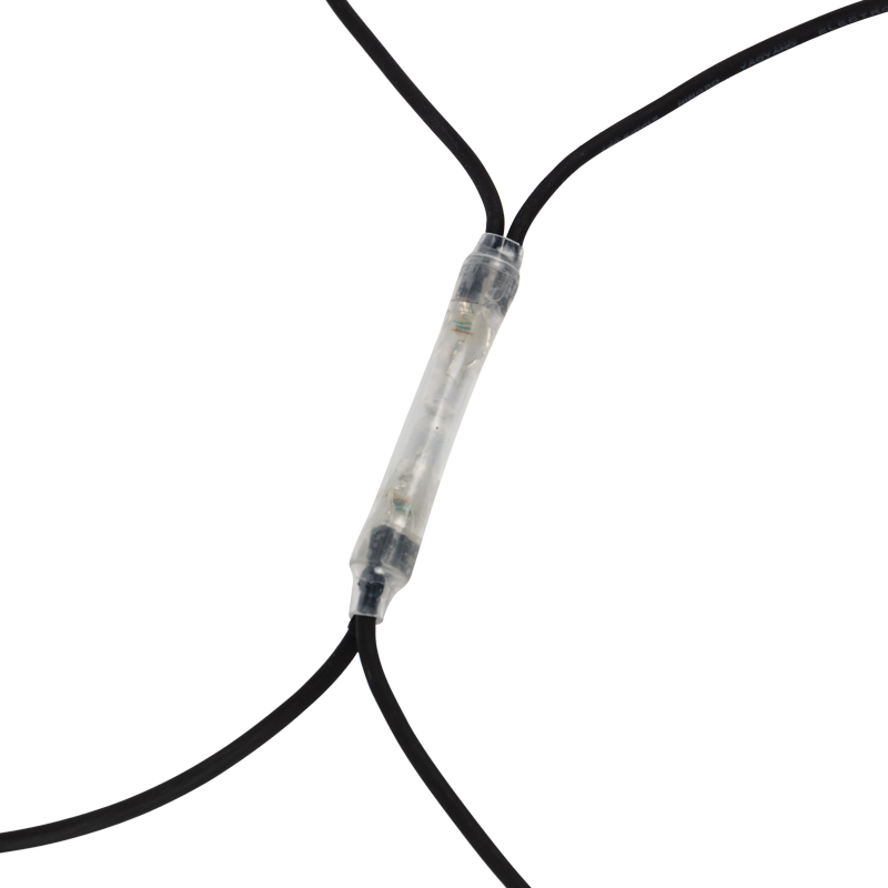 Гирлянда светодиодная Сеть 2x3м 432 LED МУЛЬТИ черный каучук IP67 постоянное свечение 230В блок в комплекте NEON-NIGHT — фото