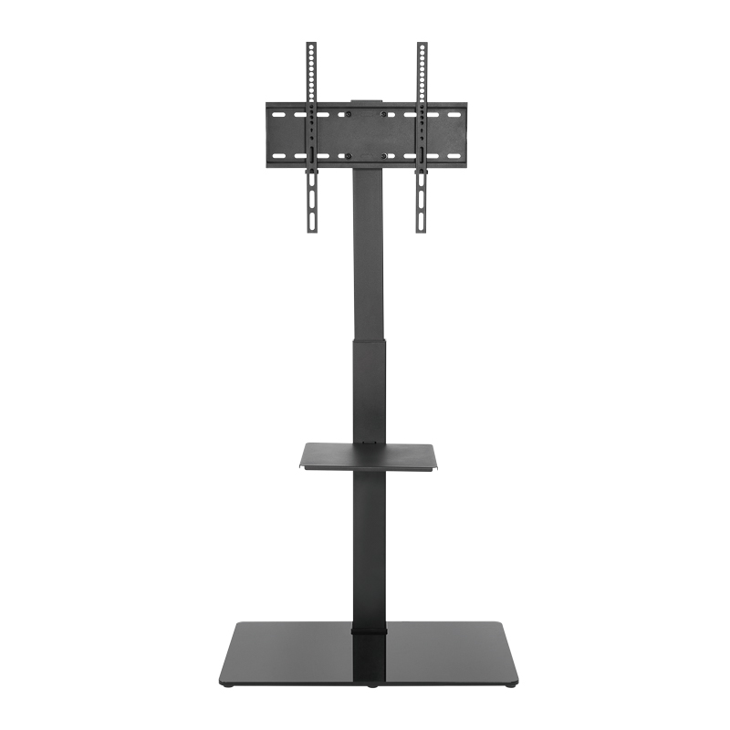 Напольная стойка с кронштейном для телевизора 32"-55", с дополнительной полкой для медиаоборудования REXANT — фото