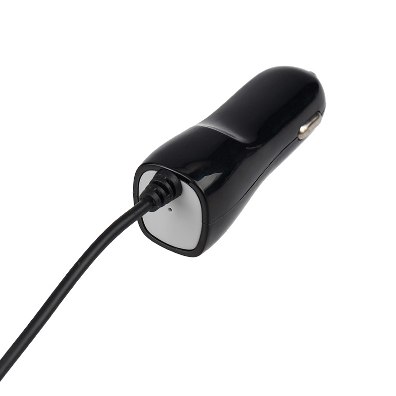 Автозарядка в прикуриватель micro USB (АЗУ) (5В, 1000мА) шнур прямой 1,2 м черная REXANT — фото