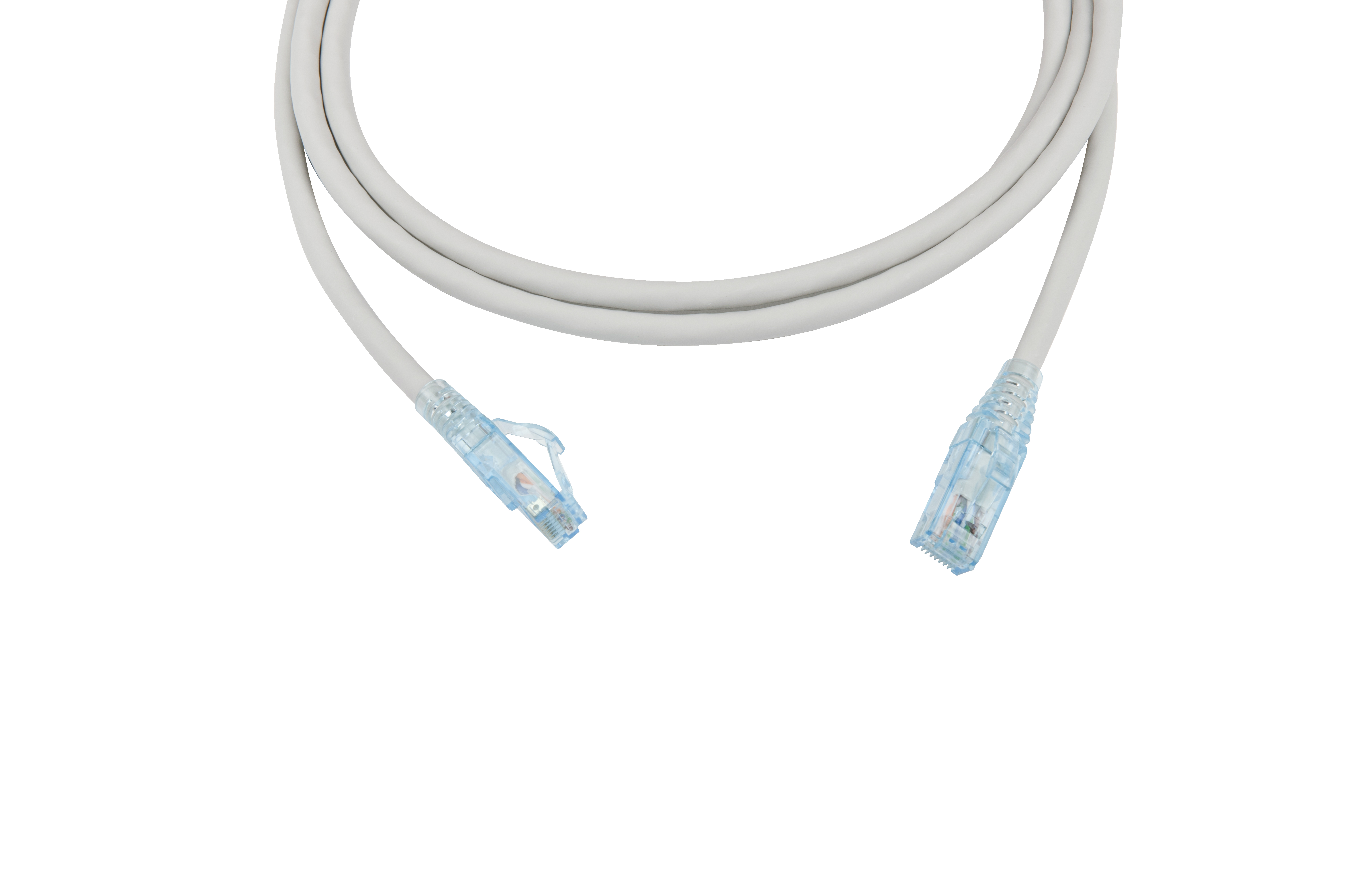 Hyperline PC-LPM-UTP-RJ45-RJ45-C6-2M-LSZH-GY Патч-корд RJ-45/RJ-45, неэкранированный U/UTP, категория 6 (100% Fluke Component Tested), 24AWG, LSZH, 2 м, серый — фото