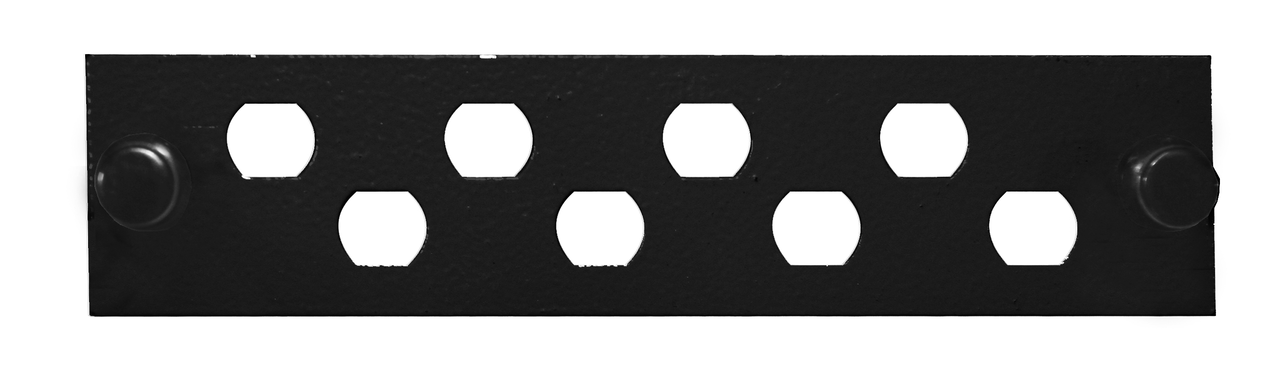 Hyperline FO-FP-W140H42-8FC/ST-BK Лицевая панель (модуль) для установки 8-FC(ST), черная
