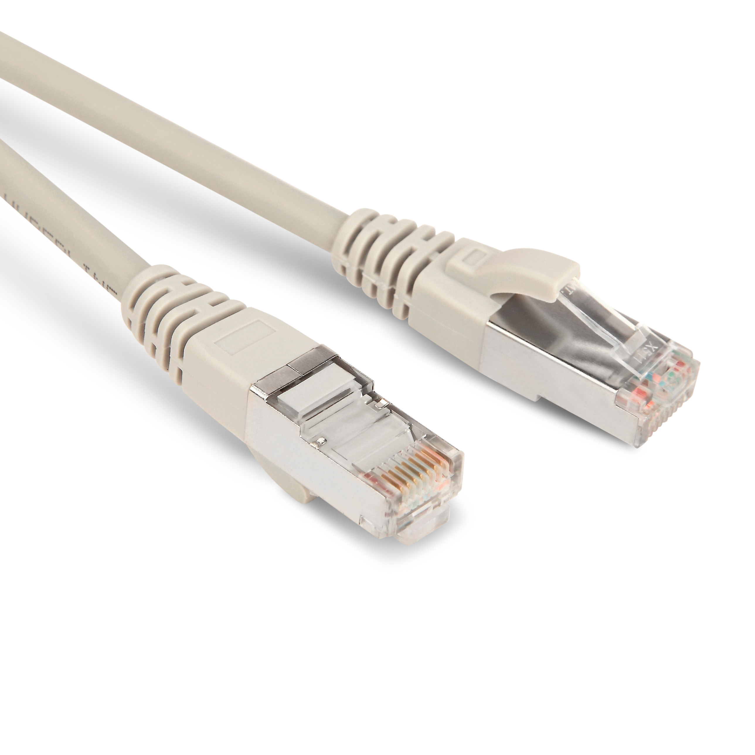 Hyperline PC-LPM-STP-RJ45-RJ45-C5e-2M-LSZH-GY Патч-корд RJ-45/RJ-45, экранированный F/UTP, категория 5e (100% Fluke Component Tested), 26AWG, LSZH, 2 м, серый — фото