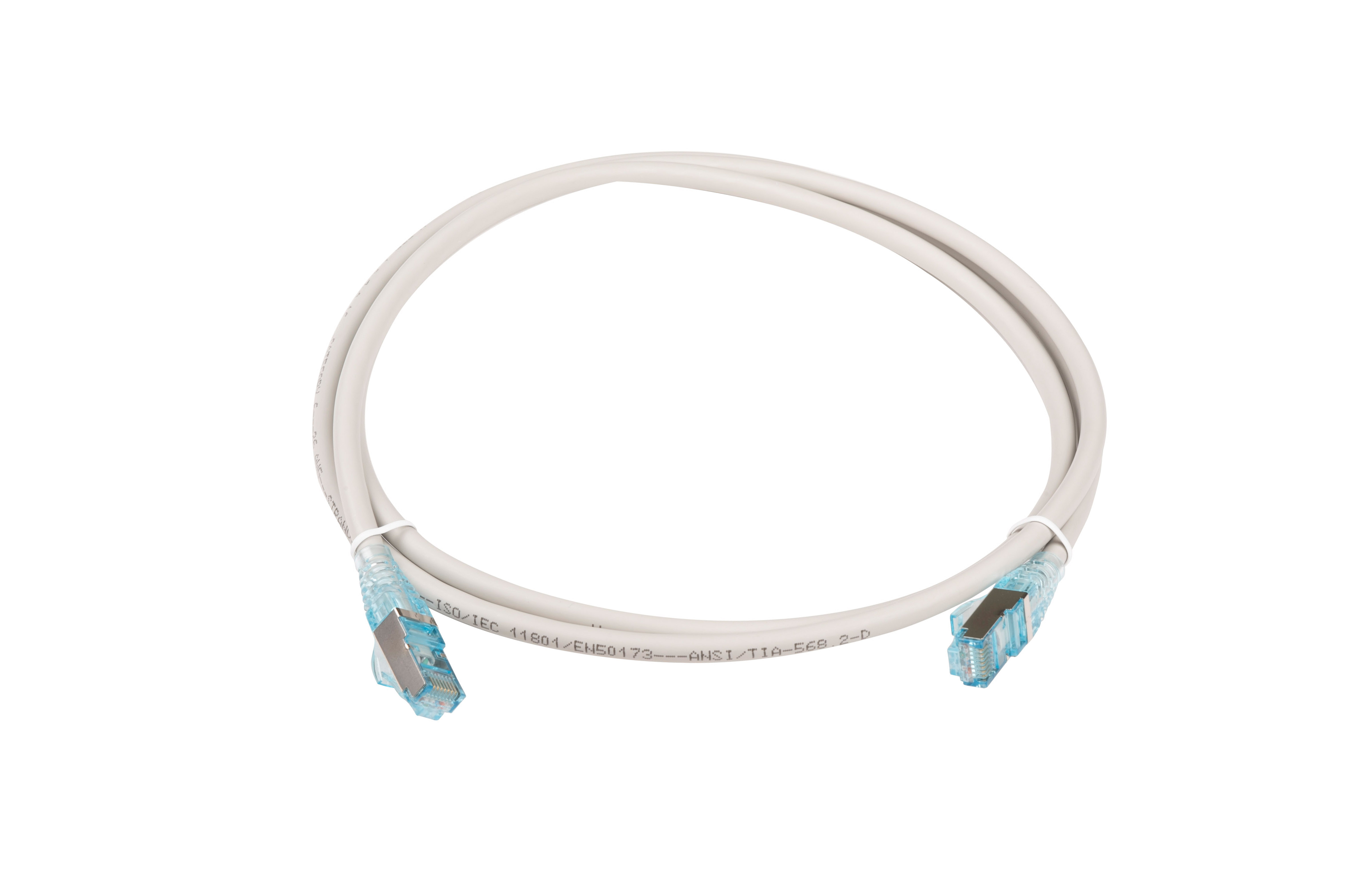 Hyperline PC-LPM-STP-RJ45-RJ45-C6-1.5M-LSZH-GY Патч-корд RJ-45/RJ-45, экранированный U/FTP, категория 6 (100% Fluke Component Tested), 26AWG, LSZH, 1.5 м, серый — фото