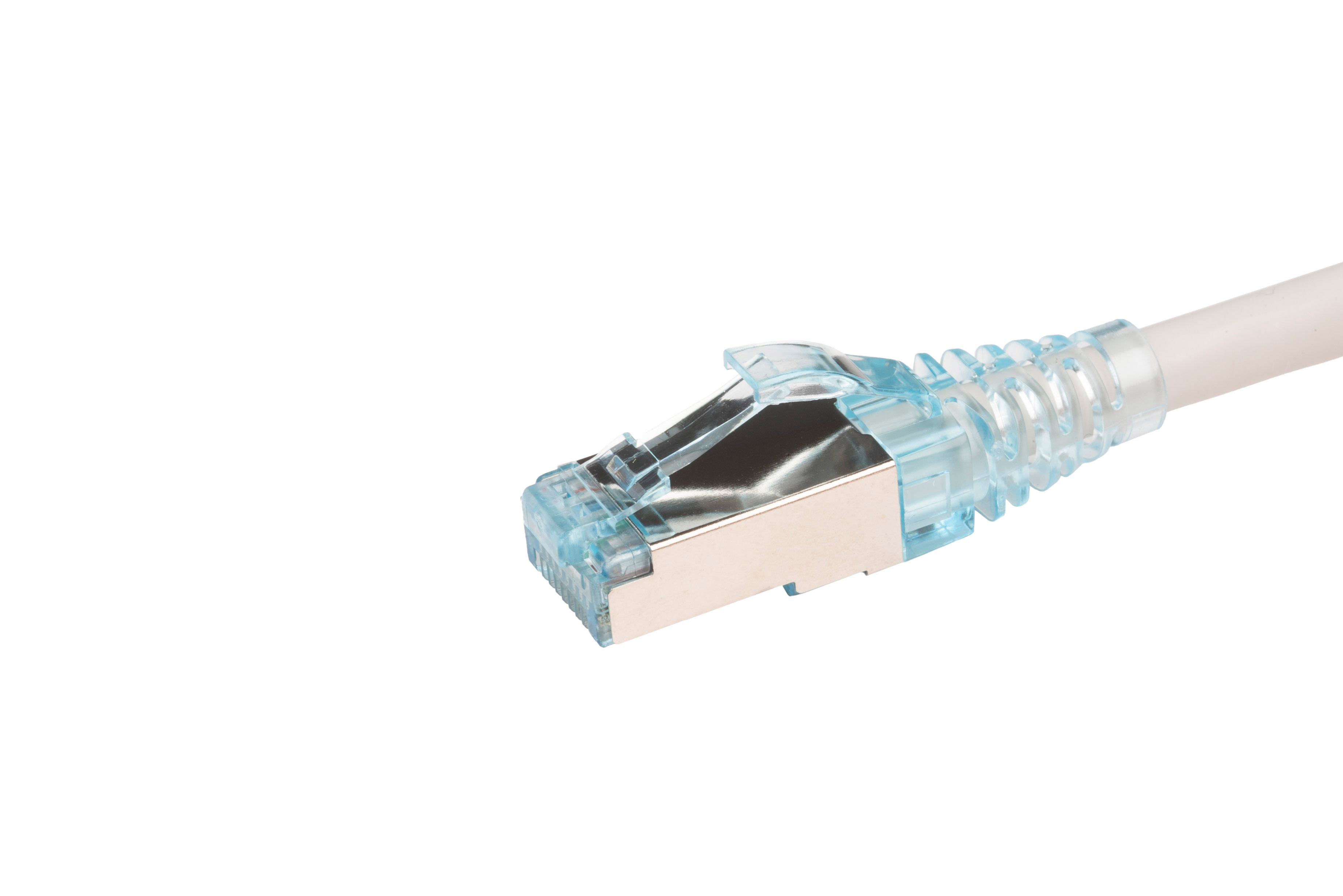 Hyperline PC-LPM-STP-RJ45-RJ45-C6-1.5M-LSZH-GY Патч-корд RJ-45/RJ-45, экранированный U/FTP, категория 6 (100% Fluke Component Tested), 26AWG, LSZH, 1.5 м, серый — фото