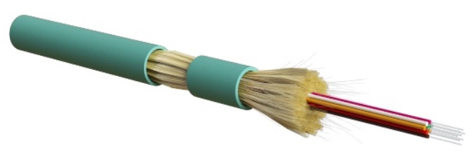 Hyperline FO-DT-IN-503-2-LSZH-AQ Кабель волоконно-оптический 50/125 (OM3) многомодовый, 2 волокна, плотное буферное покрытие (tight buffer), для внутренней прокладки, LSZH, нг(А)-HF, –40°C – +70°C, голубой (aqua)