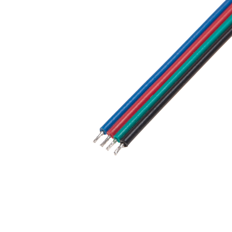 Коннектор с проводами для подключения к контроллеру светодиодной ленты RGB COB 10мм REXANT — фото