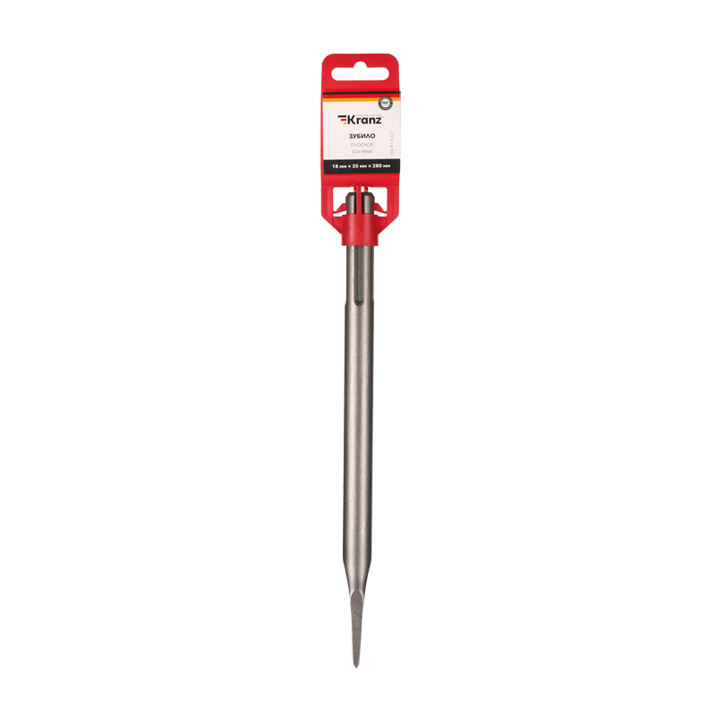 Зубило плоское 18х25х280мм, хвостовик SDS-max KRANZ — фото