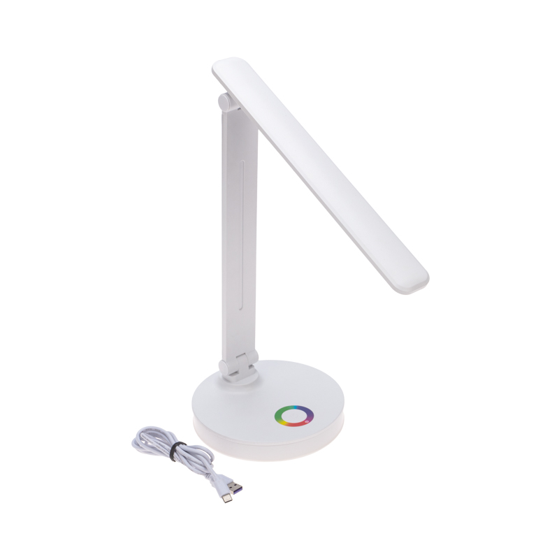 Светильник настольный с RGB-ночником, LED, 12Вт, белый REXANT — фото