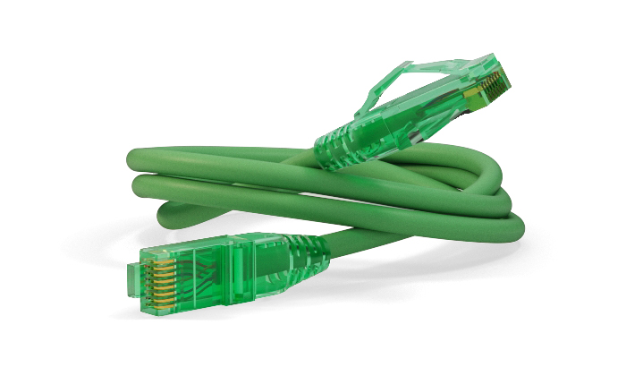 Hyperline PC-LPM-UTP-RJ45-RJ45-C6a-1M-LSZH-GN Патч-корд U/UTP, Cat.6a (100% Fluke Component Tested), 10G, LSZH, 1 м, зеленый — фото
