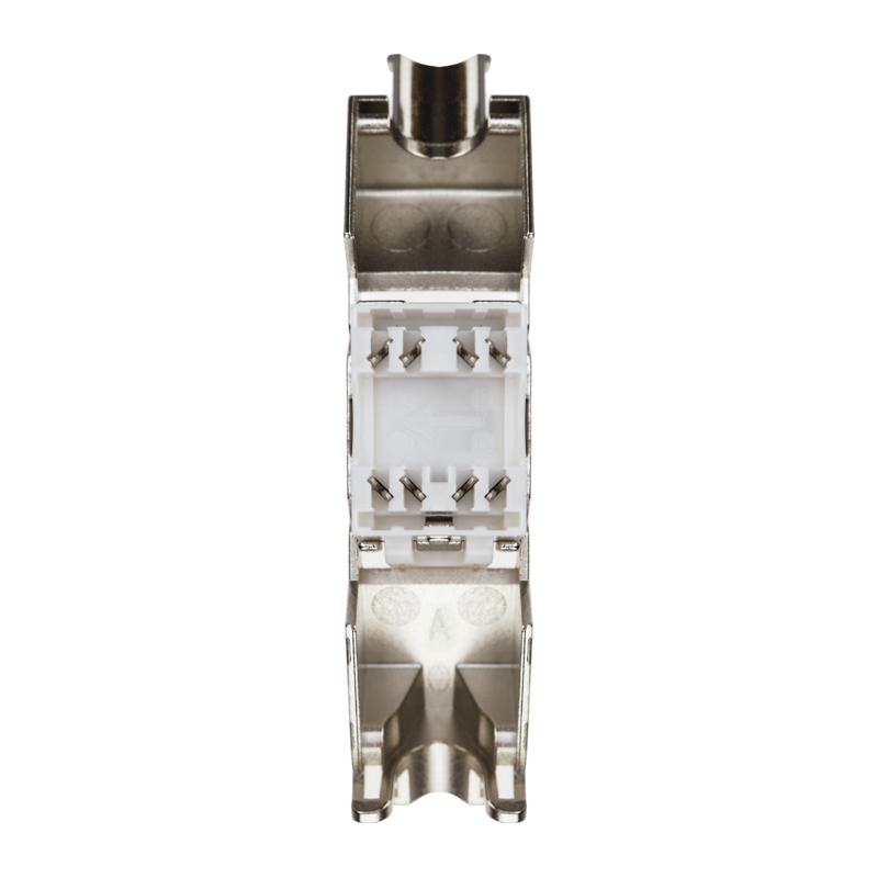 Модуль Keystone Jack RJ-45 CAT 6A экранированный 110 IDC тип 180 градусов, самозажимной REXANT ПРОЕКТ — фото