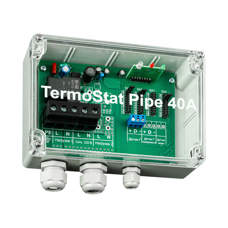 Терморегулятор TermoStat Pipe 40A IP65 REXANT — фото
