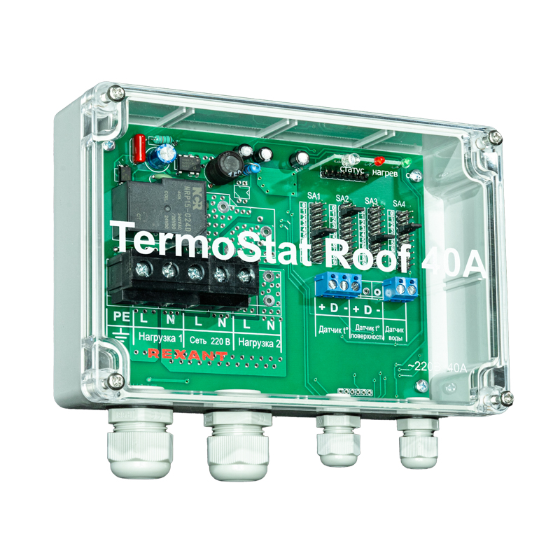 Терморегулятор TermoStat Roof 40A IP65 REXANT — фото