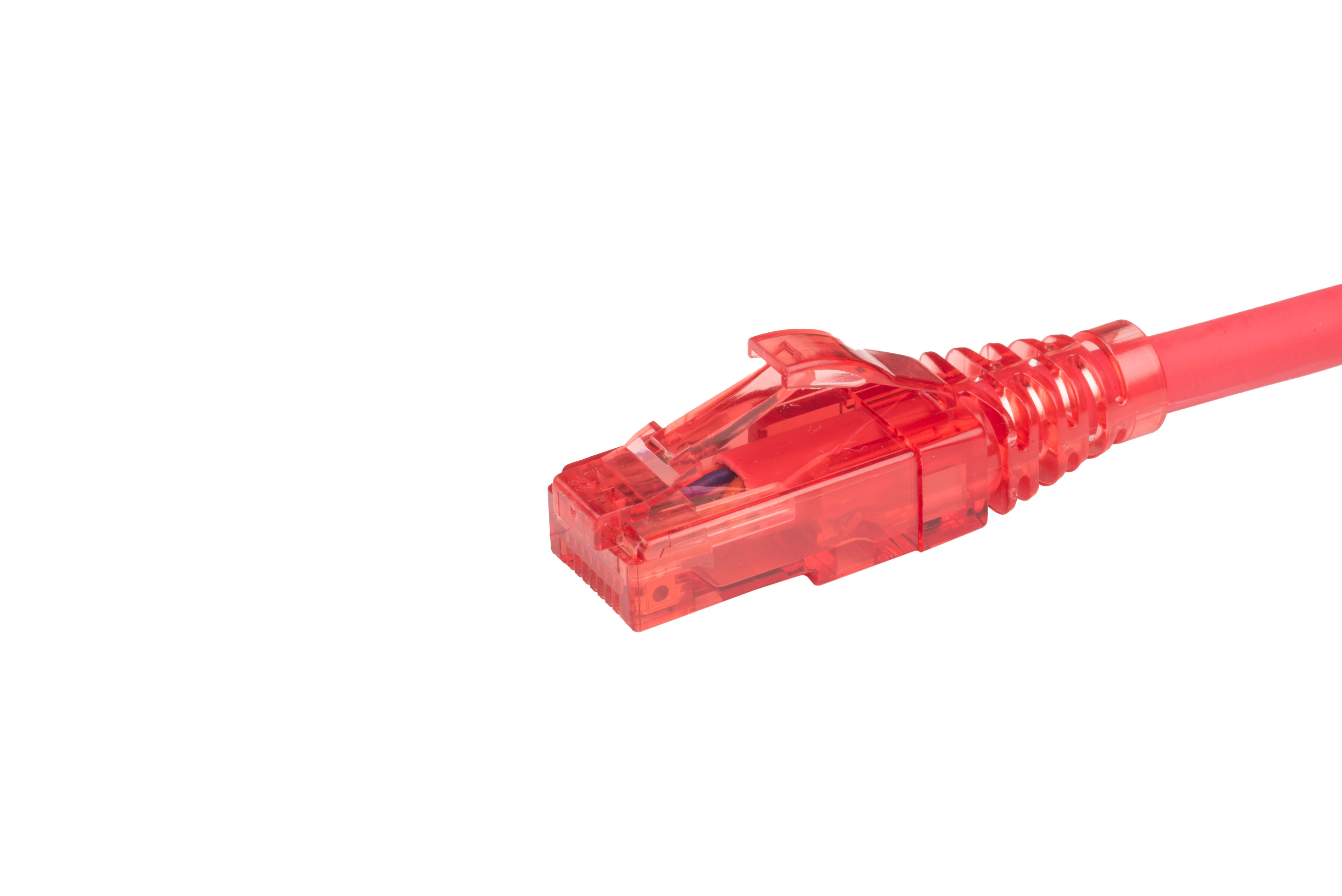 Hyperline PC-LPM-UTP-RJ45-RJ45-C5e-10M-LSZH-RD Патч-корд RJ-45/RJ-45, неэкранированный U/UTP, категория 5e (100% Fluke Component Tested), 24AWG, LSZH, 10 м, красный — фото