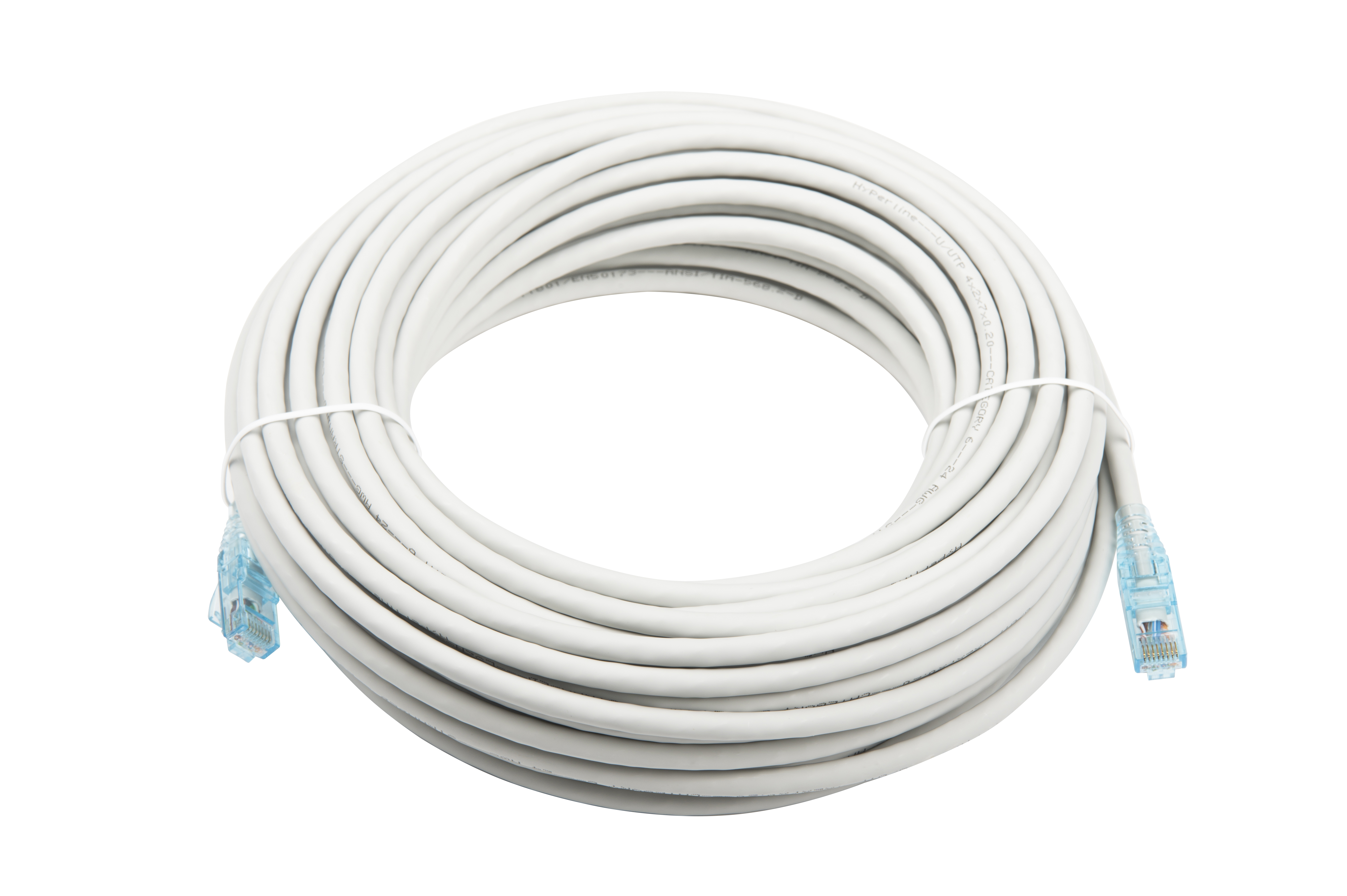 Hyperline PC-LPM-UTP-RJ45-RJ45-C6-20M-LSZH-GY Патч-корд U/UTP, Cat.6 (100% Fluke Component Tested), LSZH, 20 м, серый — фото