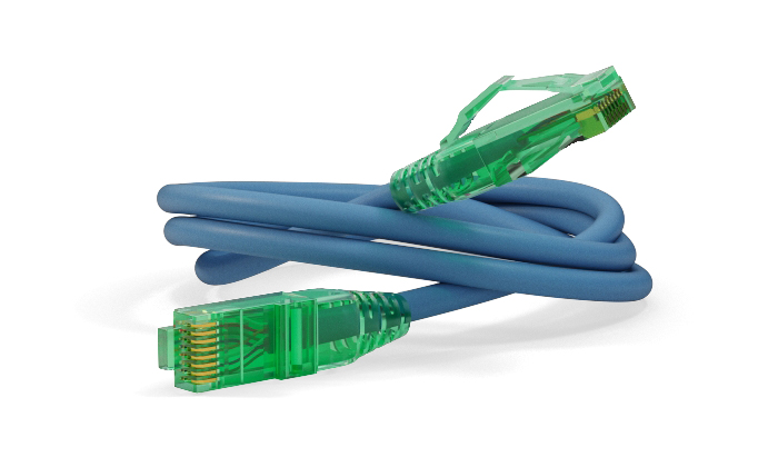 Hyperline PC-LPM-UTP-RJ45-RJ45-C6a-15M-LSZH-BL Патч-корд U/UTP, Cat.6a (100% Fluke Component Tested) 10G, LSZH, 15 м, синий — фото