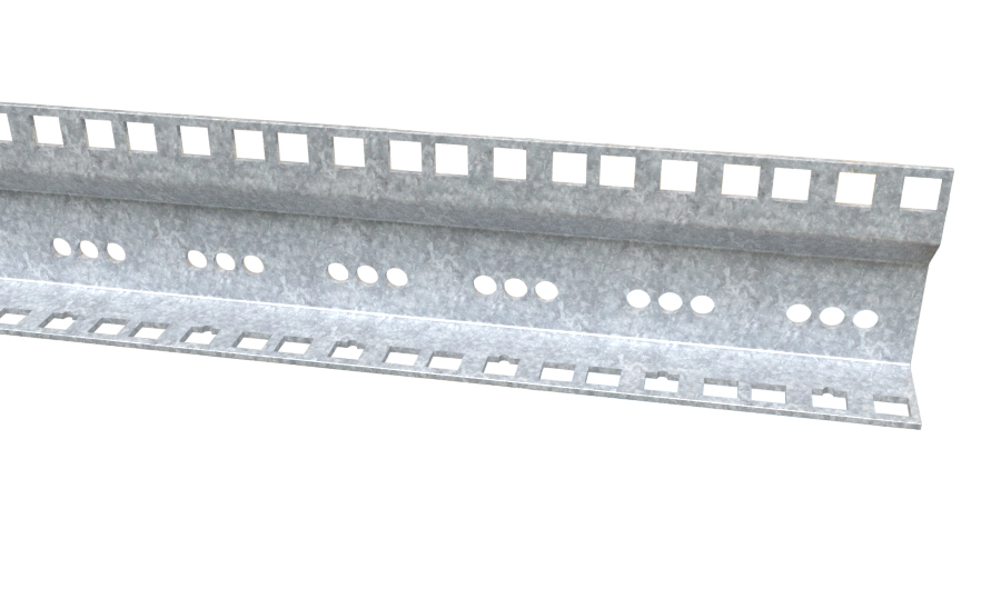 Hyperline CTR19-27U-ZN 19'' монтажный профиль высотой 27U, для шкафов серии TTBR, оцинкованный (2 шт. в комплекте) — фото