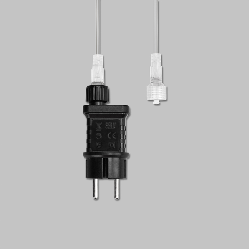 Гирлянда светодиодная Занавес 3х2м 264 LED БЕЛЫЙ прозрачный ПВХ IP44 эффект мерцания 22 нити 12 LED/нить NEON-NIGHT — фото