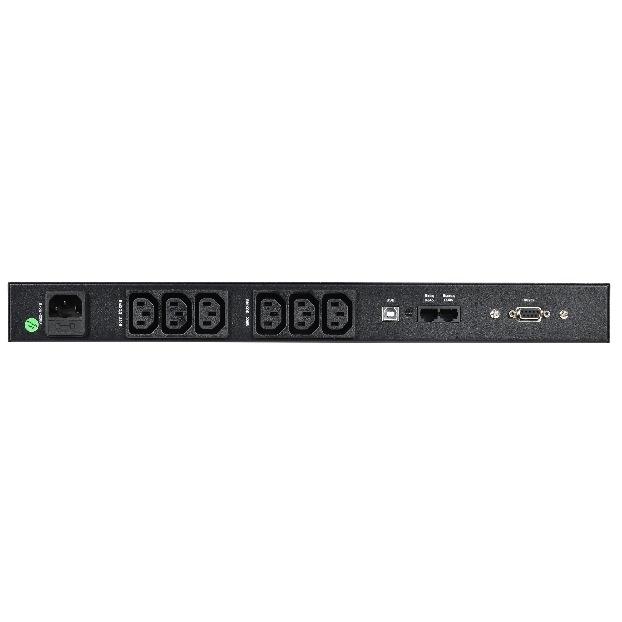 ITK ELECTRA LR ИБП 1U Линейно-интерактивный 1200ВА/720Вт LCD АКБ 4х8AH 6хC13 USB RS232 — фото