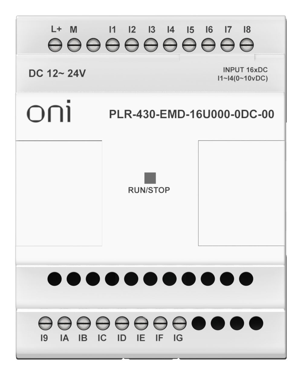 ПЛК 430 Модуль расширения входов выходов 12 DI 4 UI (0-10 В/DI) 24В DC ONI — фото