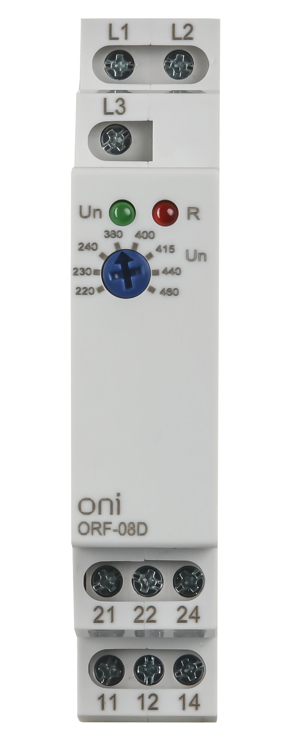 Реле контроля фаз ORF-08D 3 фазы 2 контакта 220-460В AC ONI — фото