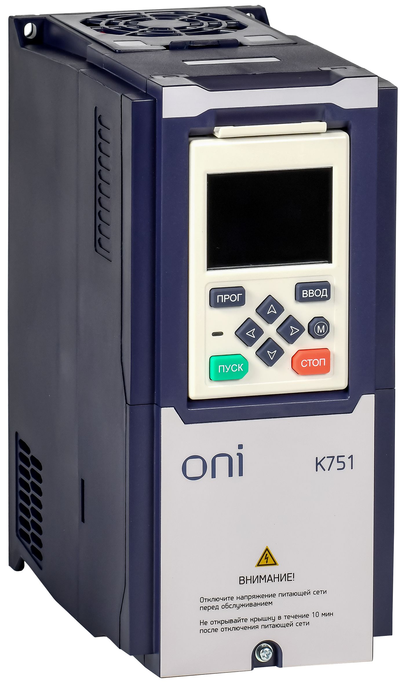 Преобразователь частоты K751 380В 3Ф 1,5кВт 4,2А со встроенным тормозом ONI