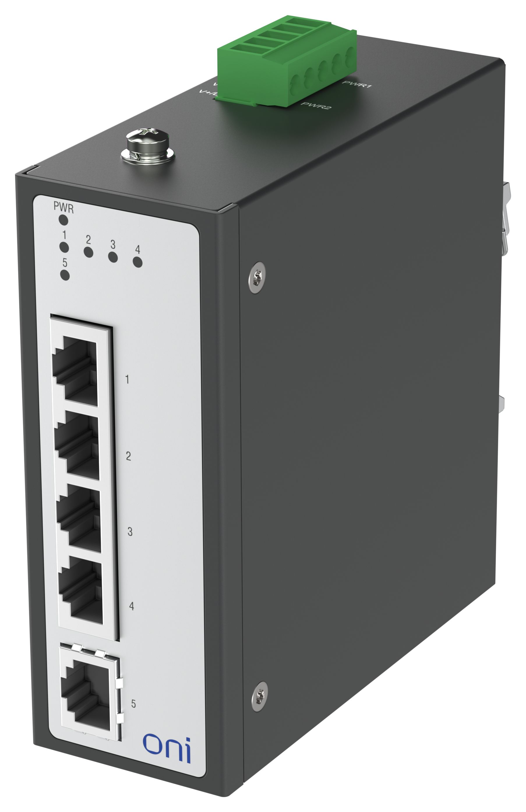 Коммутатор промышленный неуправляемый ISU-430 Ethernet 5 портов 10/100BaseT разъем RJ45 24В AC/12/24/48В DC с резервированием ONI — фото