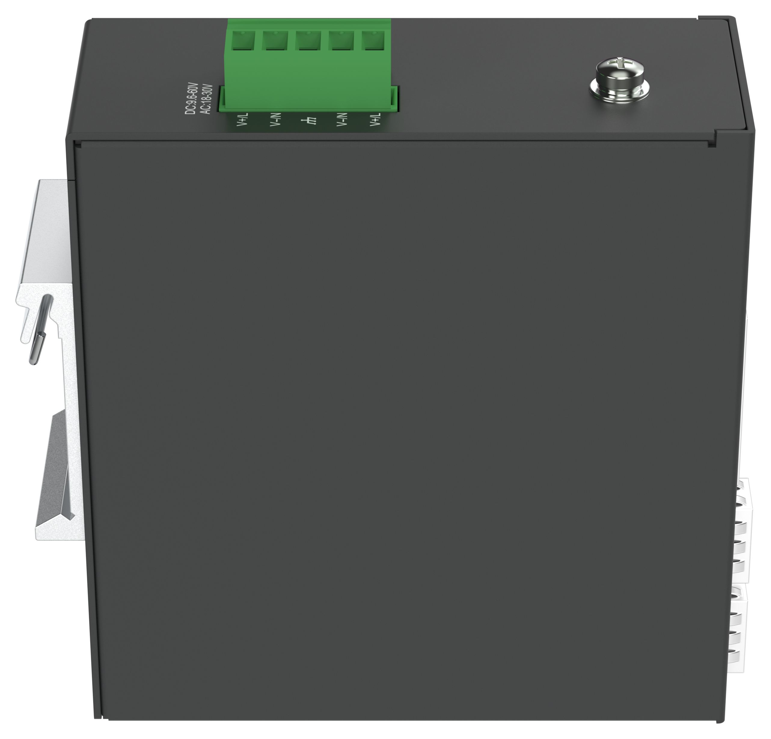 Коммутатор промышленный неуправляемый ISU-450 Ethernet 2 SFP слота 100/1000BaseX 4 порта 10/100/1000BaseT разъем RJ45 с PoE 48В DC с резервированием ONI — фото