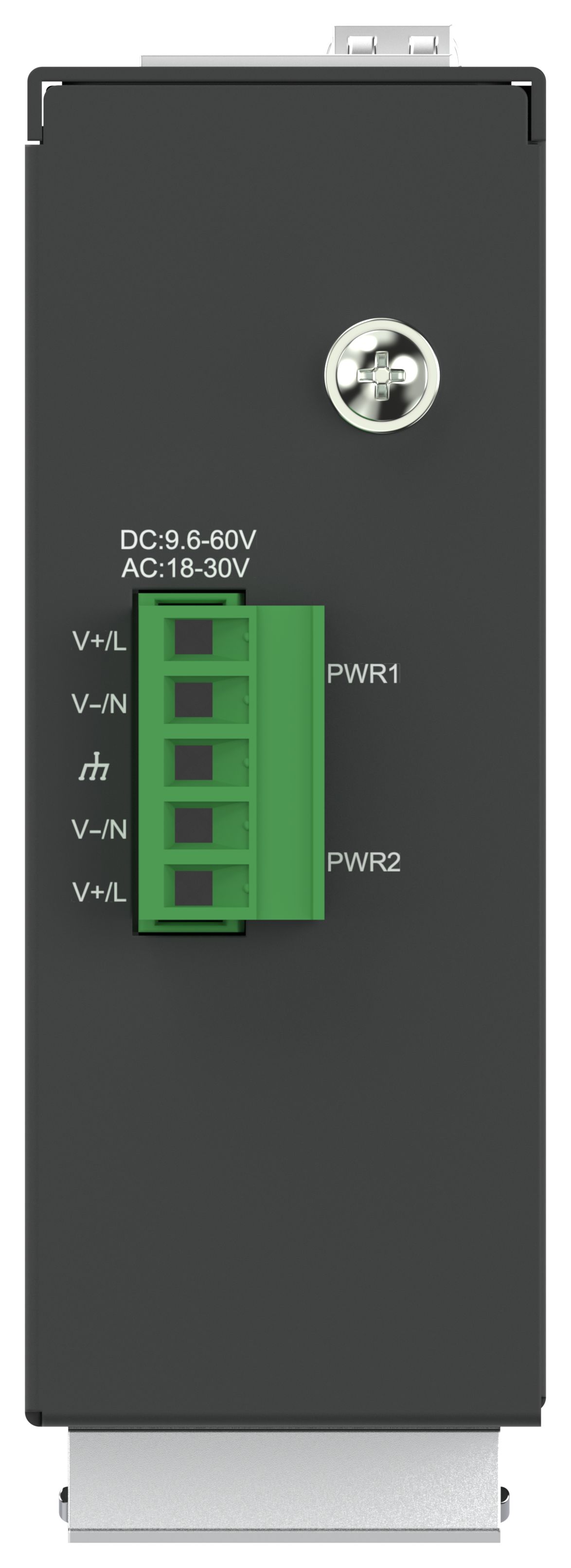 Коммутатор промышленный неуправляемый ISU-450 Ethernet 4 SFP слота 100/1000BaseX 8 портов 10/100/1000BaseT разъем RJ45 24В AC/12/24/48В DC с резервированием ONI — фото