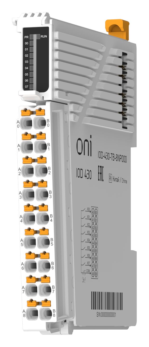 IOD 430 Модуль дискретного ввода 8 сигналов NPN/PNP ONI — фото