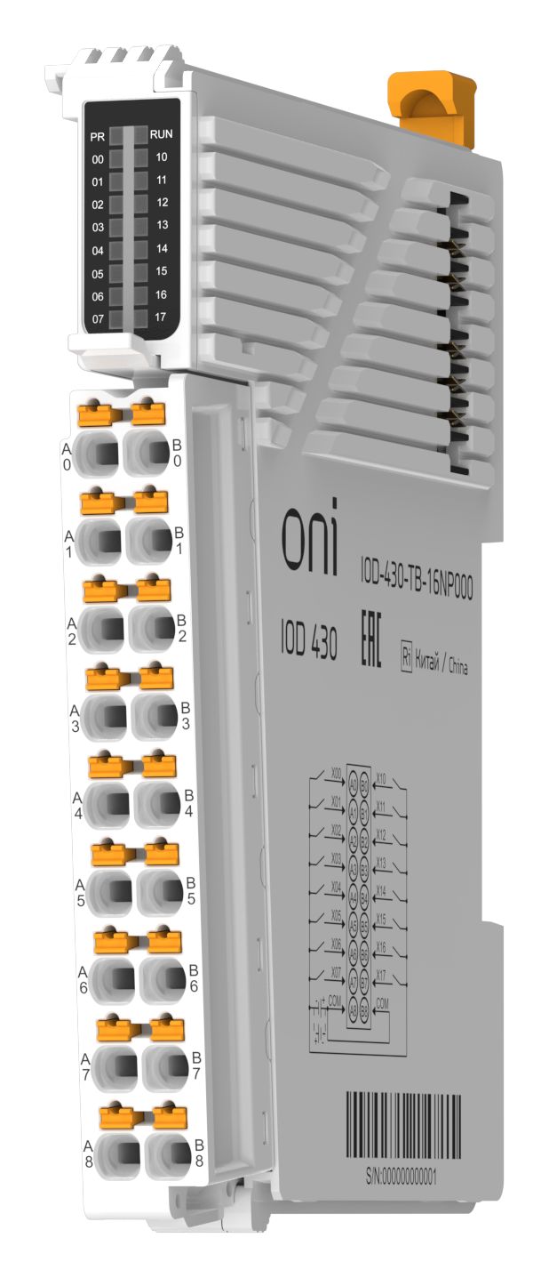 IOD 430 Модуль дискретного ввода 16 сигналов NPN/PNP ONI — фото