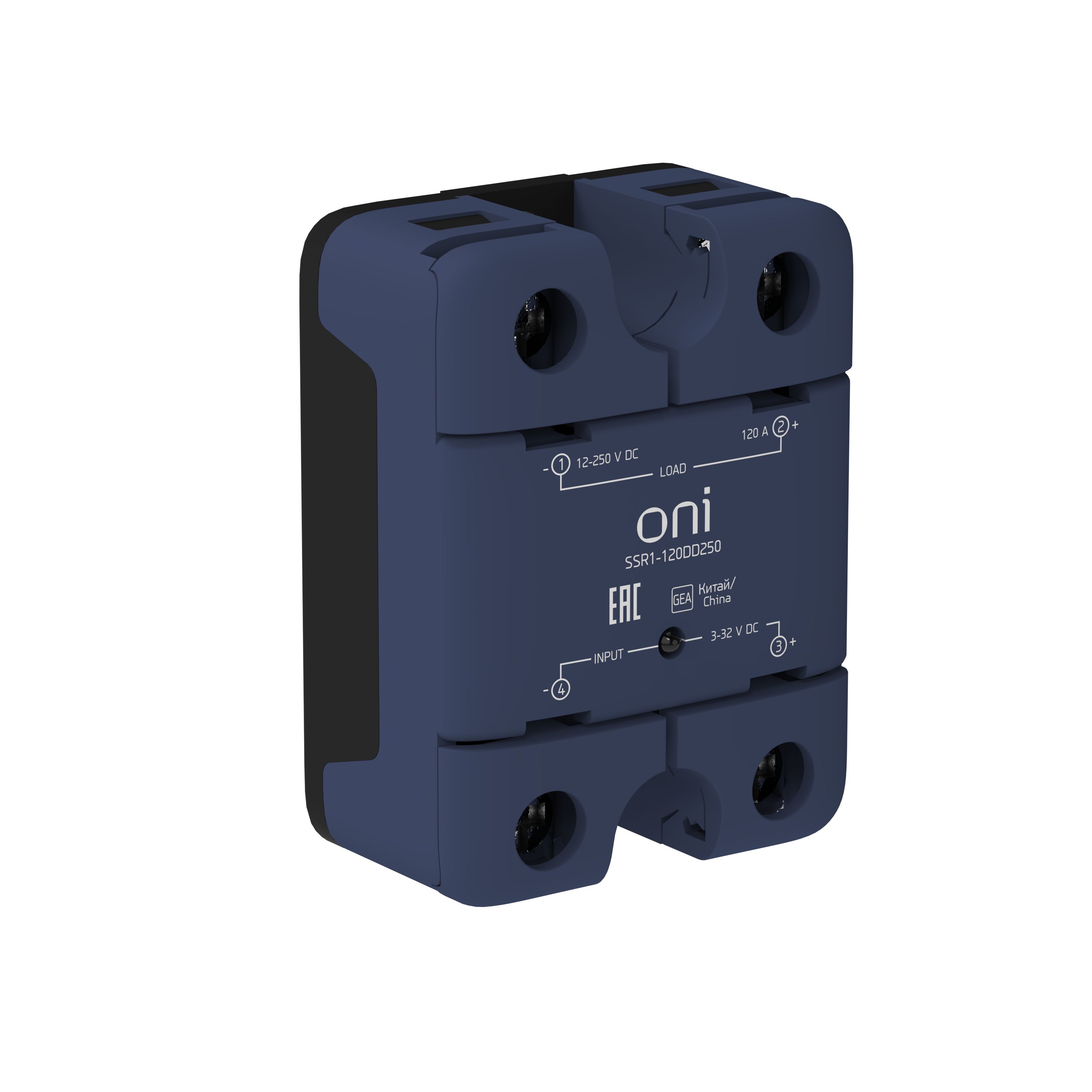 Реле твердотельное SSR1 120А 3-32В DC 12-250В DC ONI