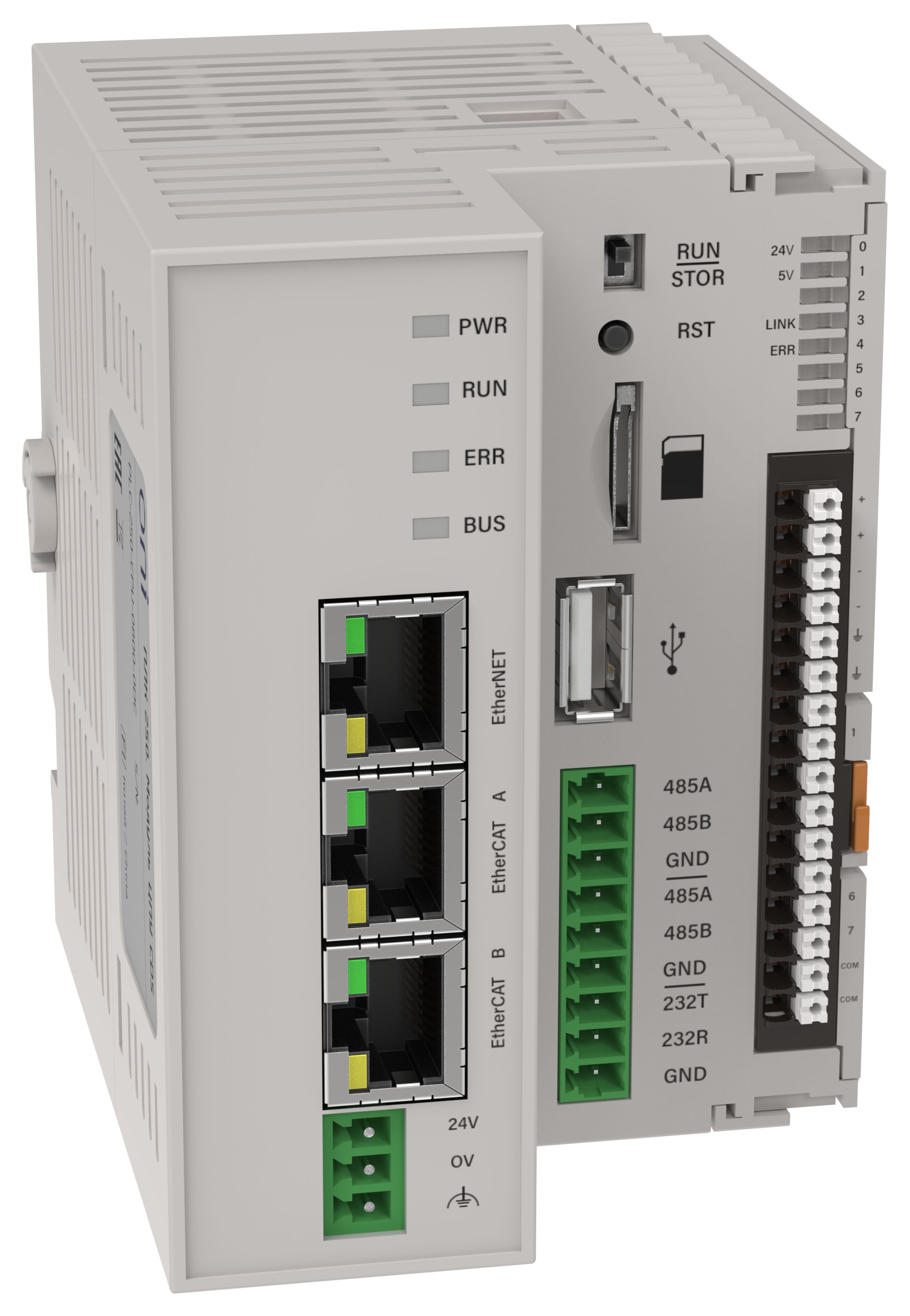 ПЛК 250 Модуль ЦПУ 8 входов интерфейсы RS232 RS485 Ethernet EtherCAT USB SD-Card 24В DC CDS ONI — фото
