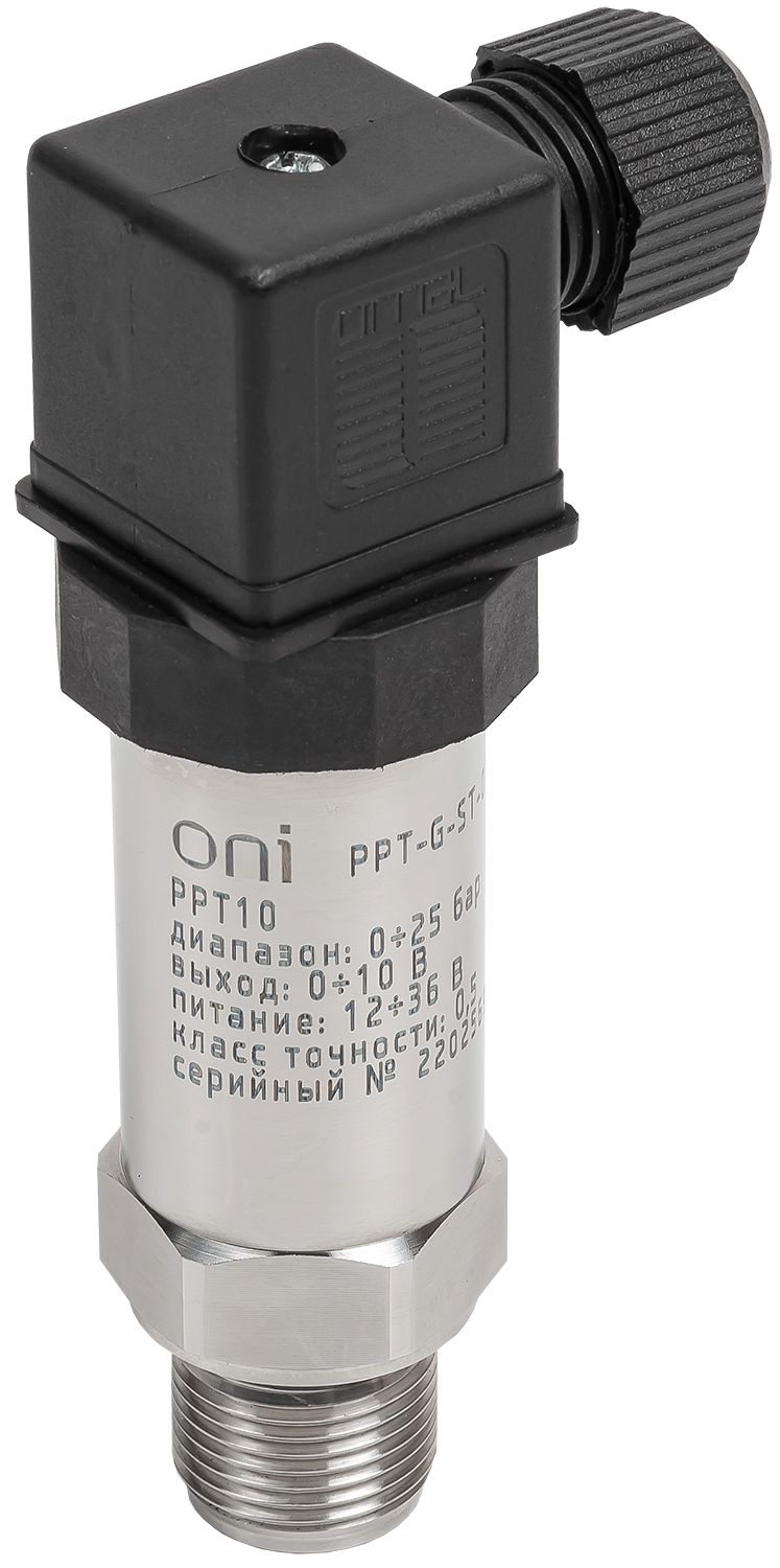 Преобразователь избыточного давления PPT10 0,5% 0-25Бар 0-10В M20 DIN43650 ONI