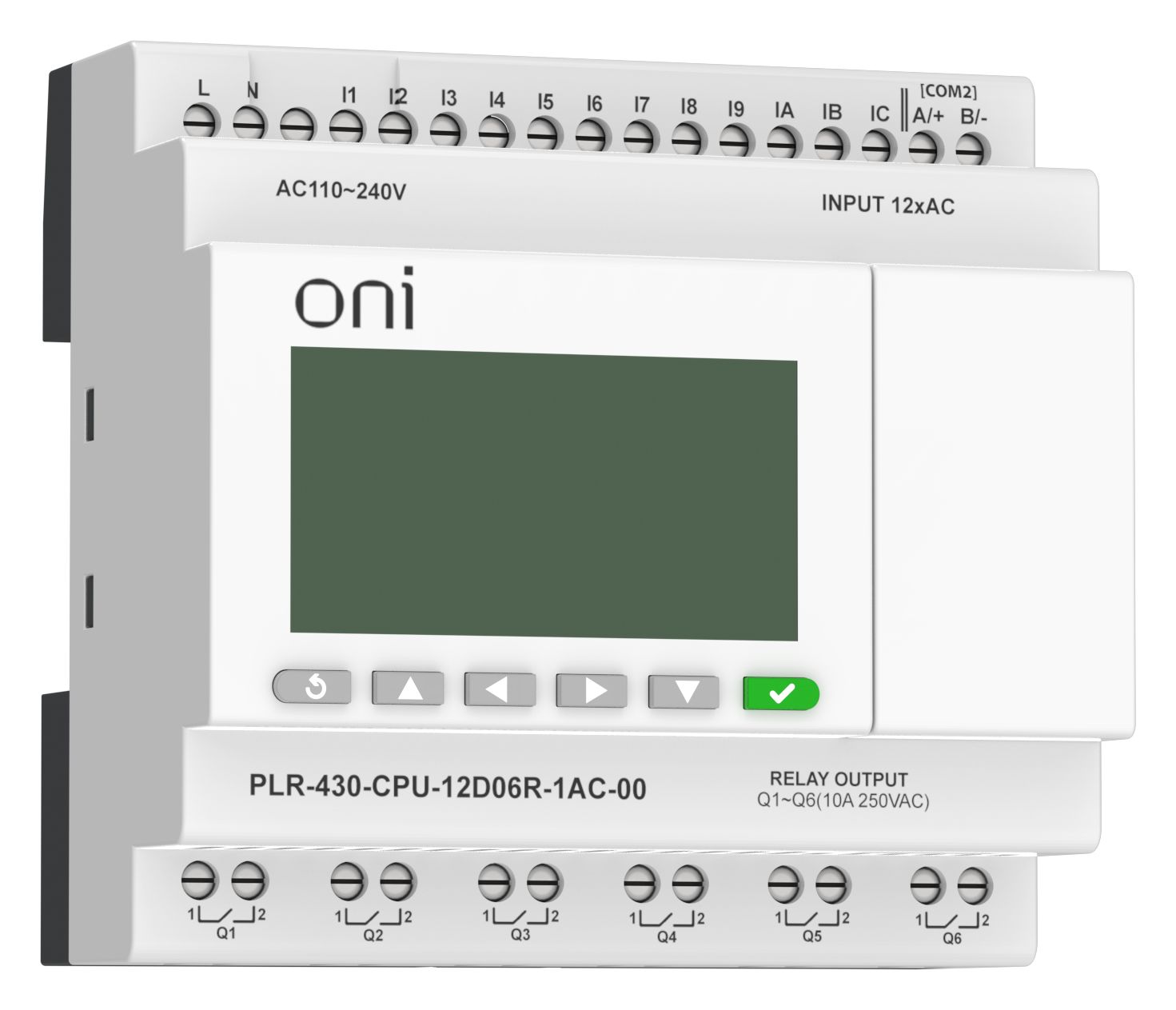 ПЛК 430 Модуль ЦПУ 12 DI 6 RO 220В AC с экраном ONI — фото