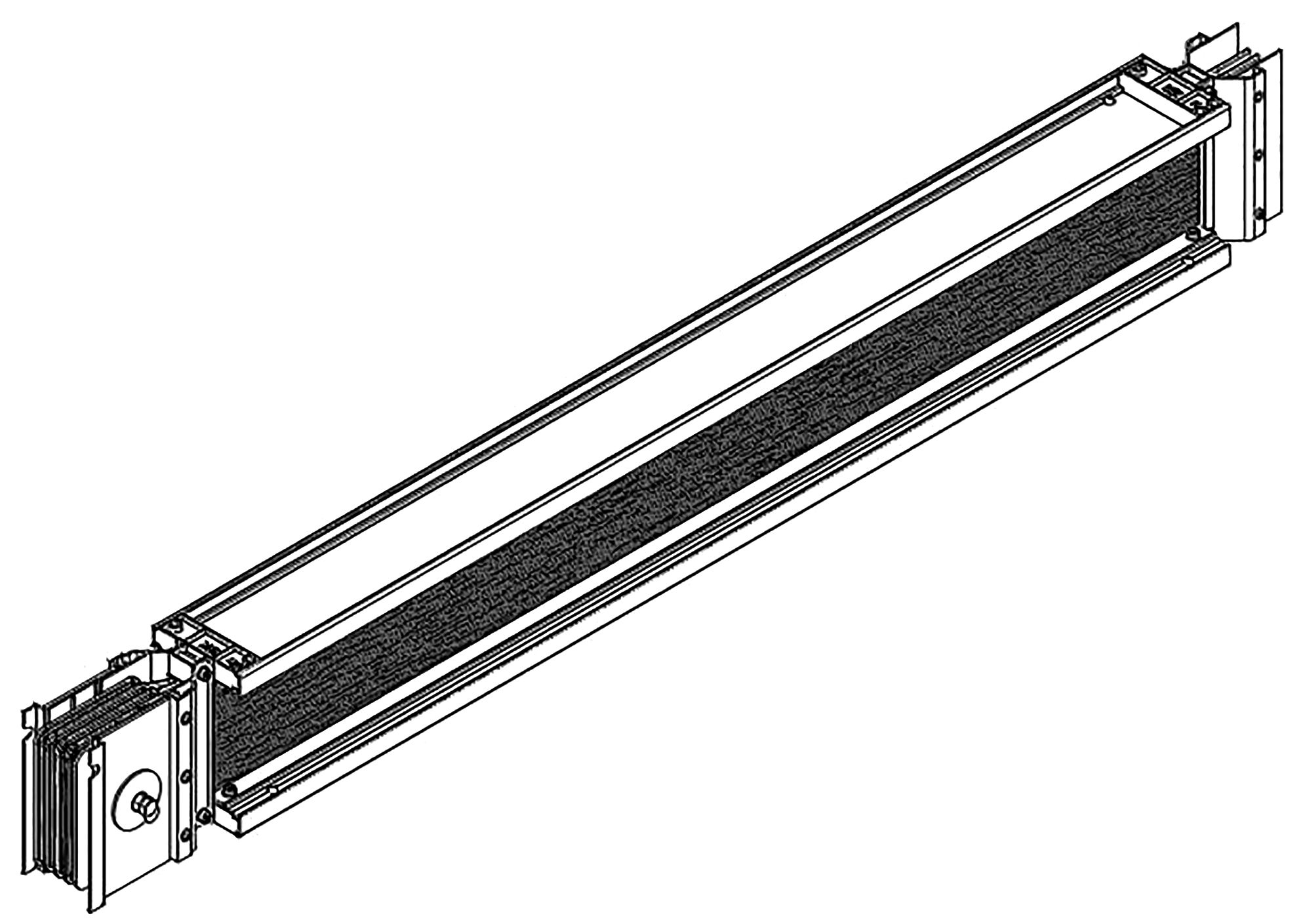 LINEBAR Секция прямая 2000-2990мм 3200А Al 3L+N+PER IP55 транспортировочная IEK