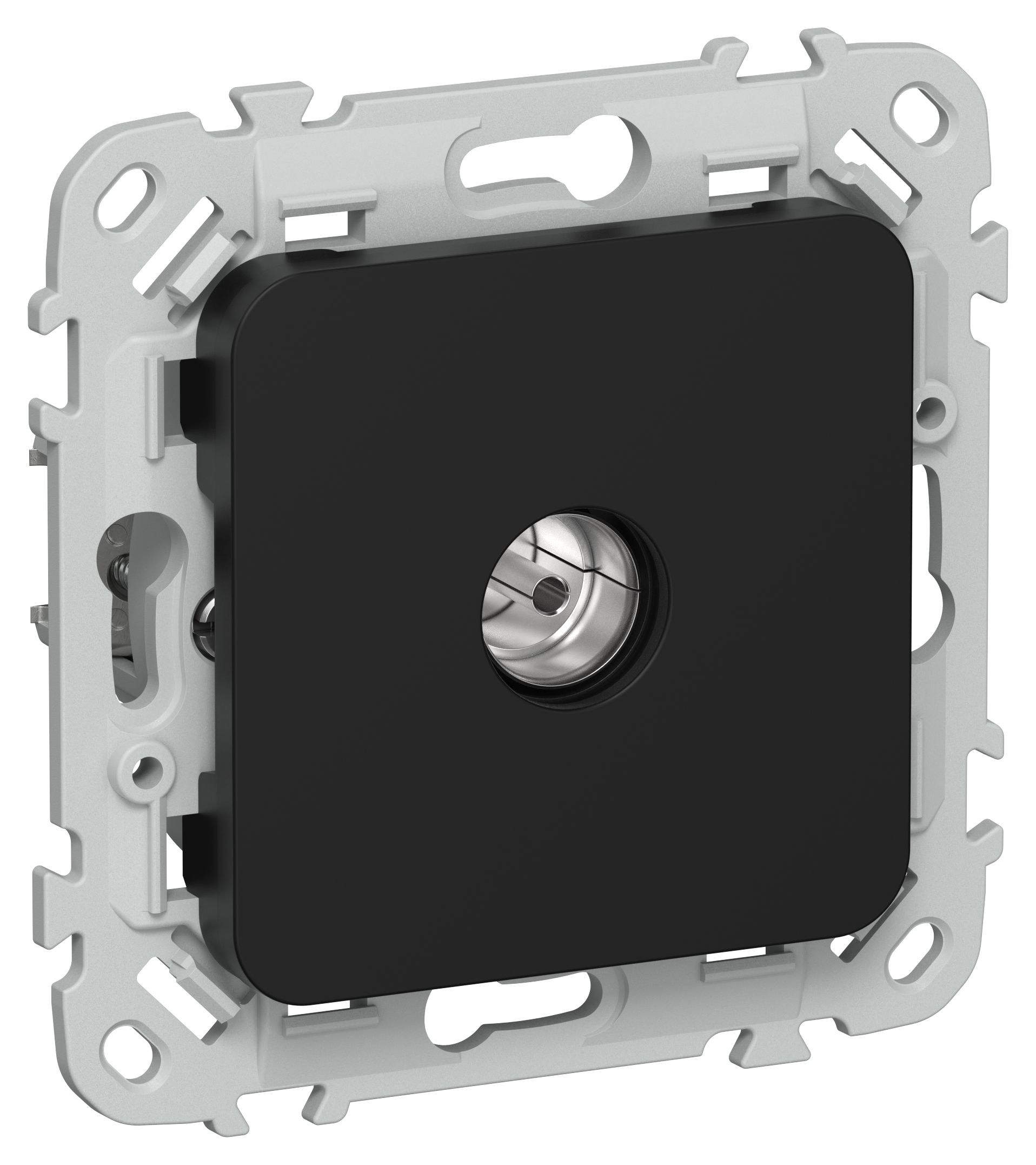 FLITE Розетка TV оконечная тип F РТВф-1-1-1-ФлЧ черный IEK