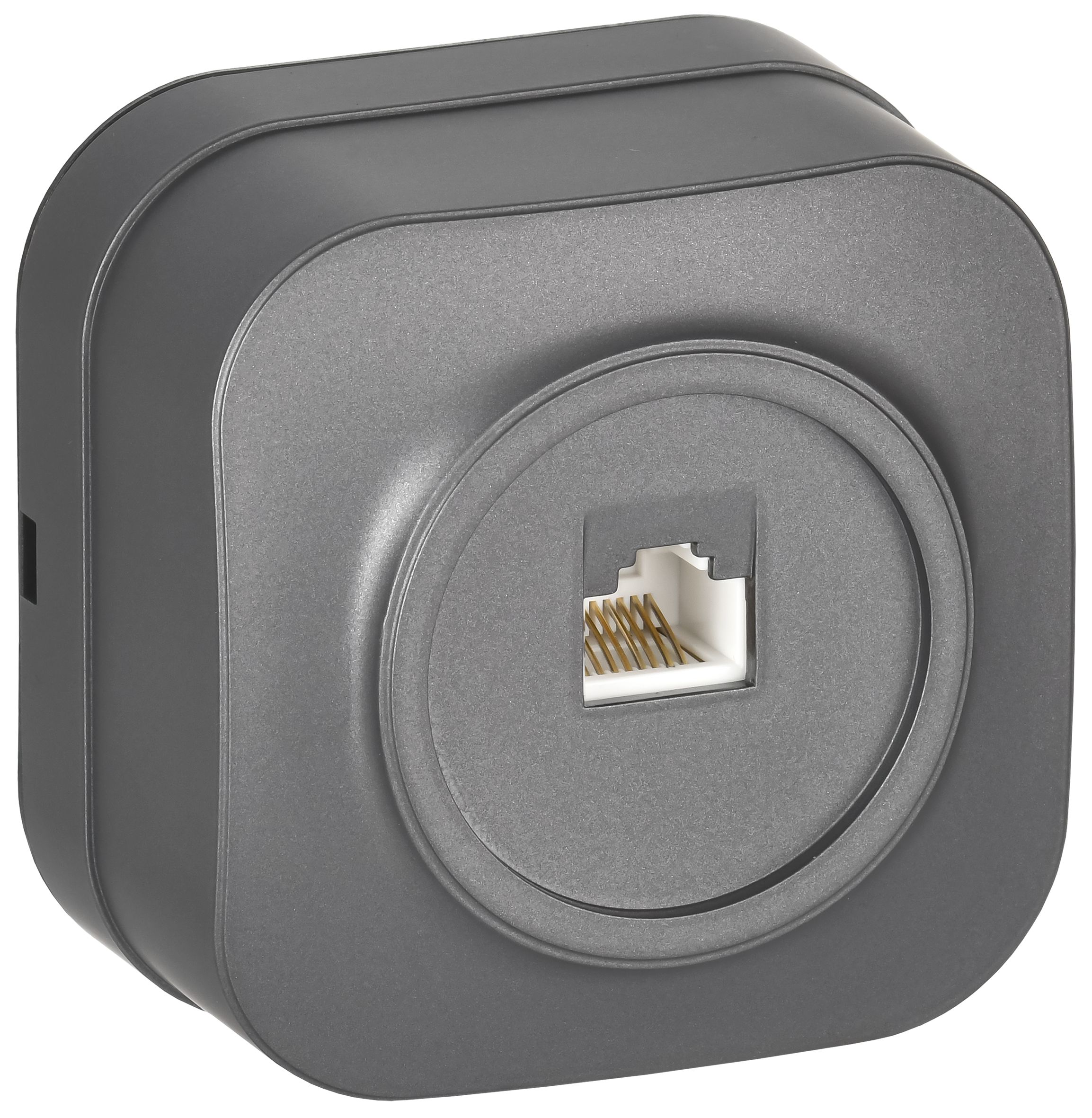 GLORY Розетка для открытой установки компьютерная RJ45 кат.5E РК10-ХСм сталь матовый IEK — фото