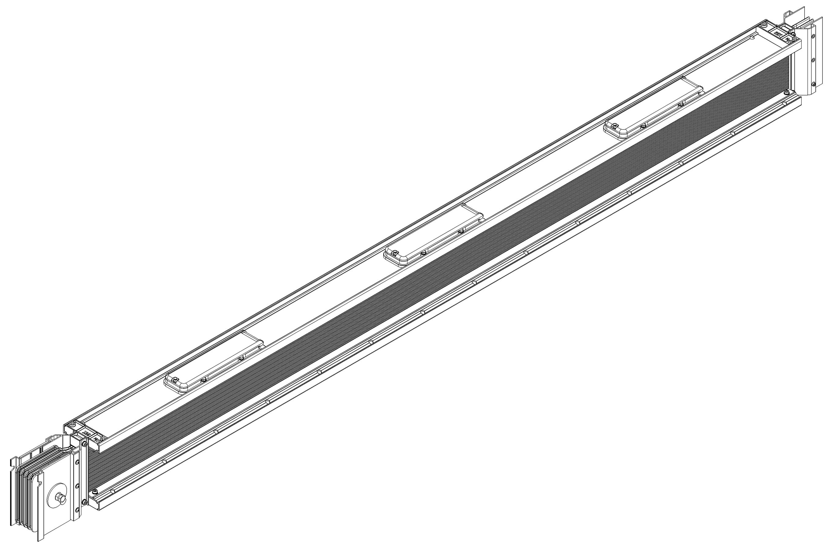 LINEBAR Секция прямая распределительная 2500А Cu 3L+N+PER IP55 1+0 IEK