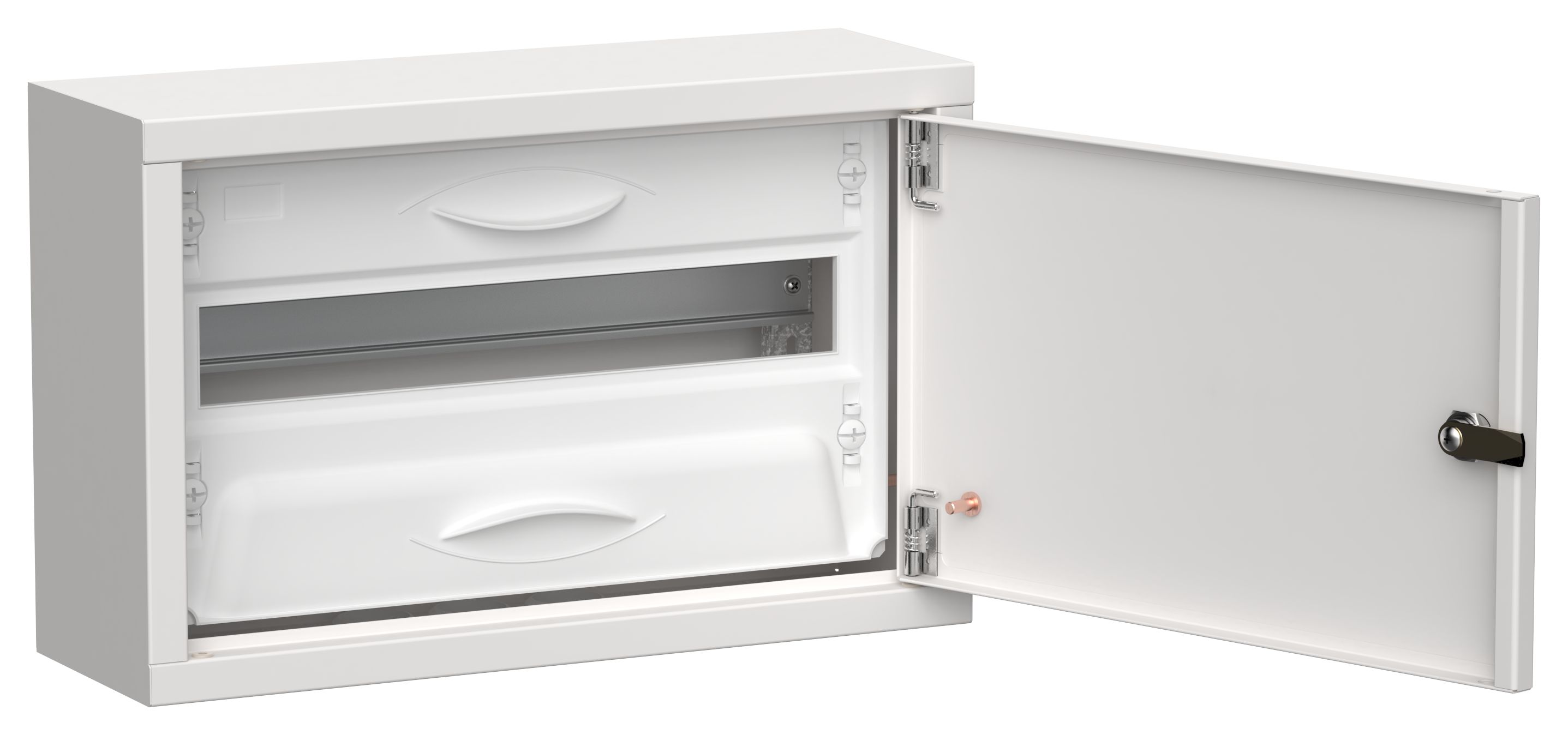 TITAN 5 Корпус металлический ЩРн-18 (1х18) 268х420х140мм IP31 белый (одна дверь) IEK