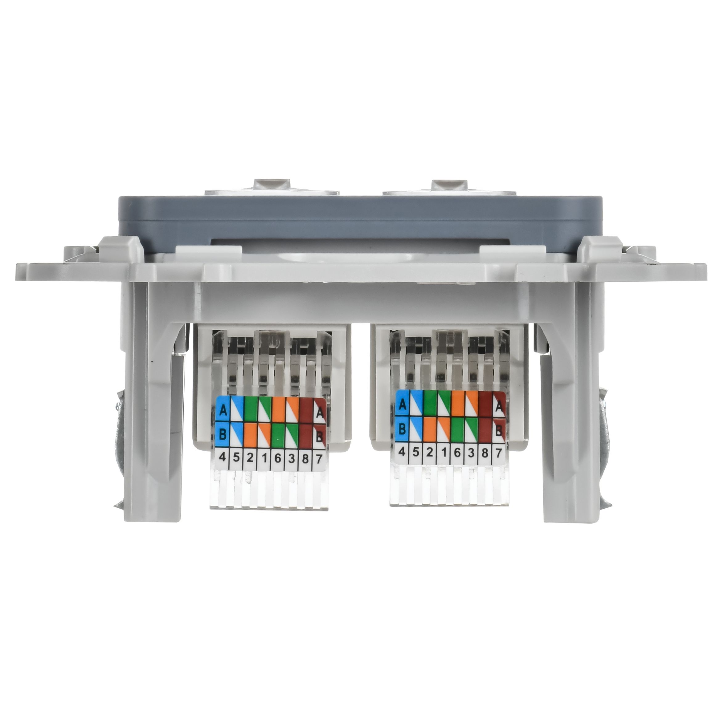 FLITE Розетка 2-местная компьютерная RJ45 категория 5Е UTP РК5е-2-0-ФлМ маренго IEK — фото