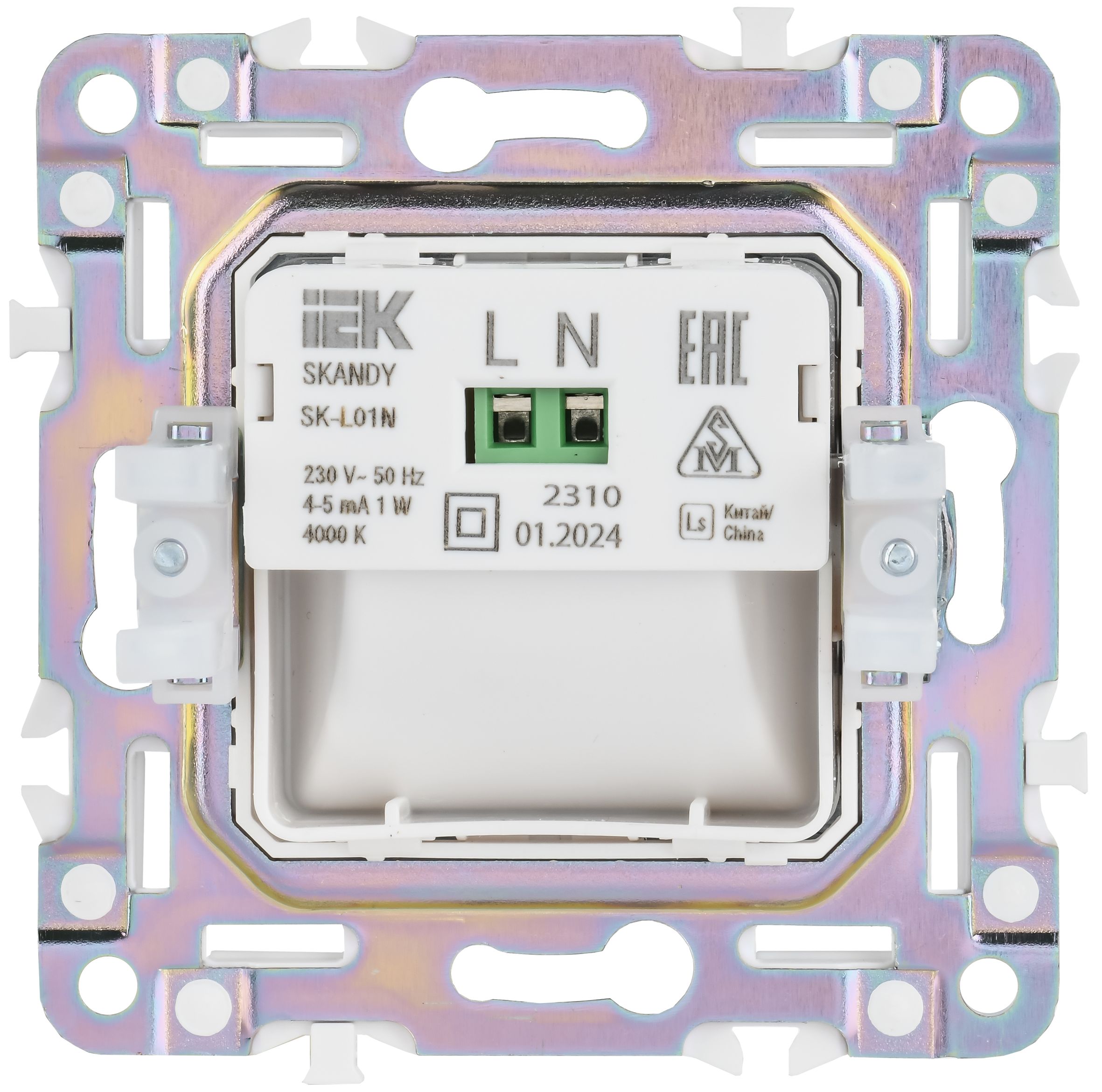 SKANDY Подсветка LED встраиваемая SK-L01N металл никель IEK — фото
